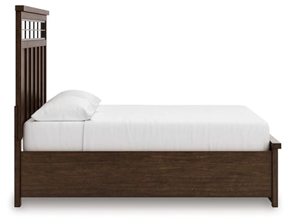 Taffenbrook - Medium Brown - California King Panel Storage Bed