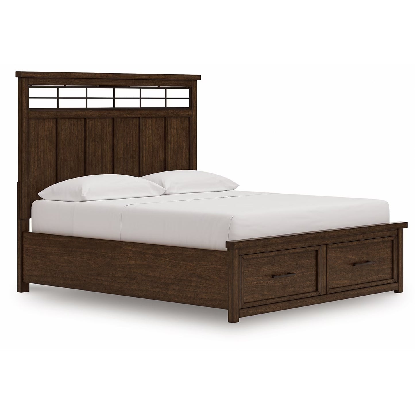 Taffenbrook - Medium Brown - California King Panel Storage Bed