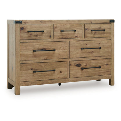 Ridgester - Dresser - Light Brown