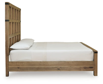 Ridgester - King Panel Bed - Light Brown