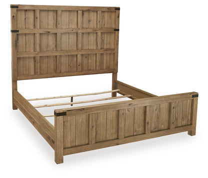 Ridgester - California King Panel Bed - Light Brown