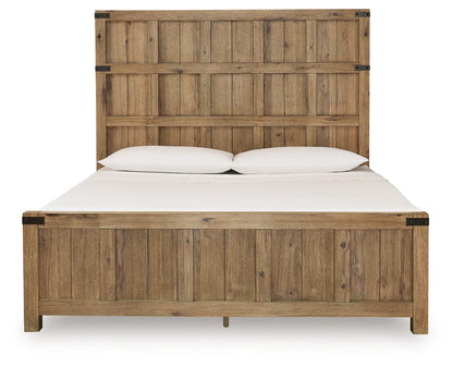 Ridgester - California King Panel Bed - Light Brown