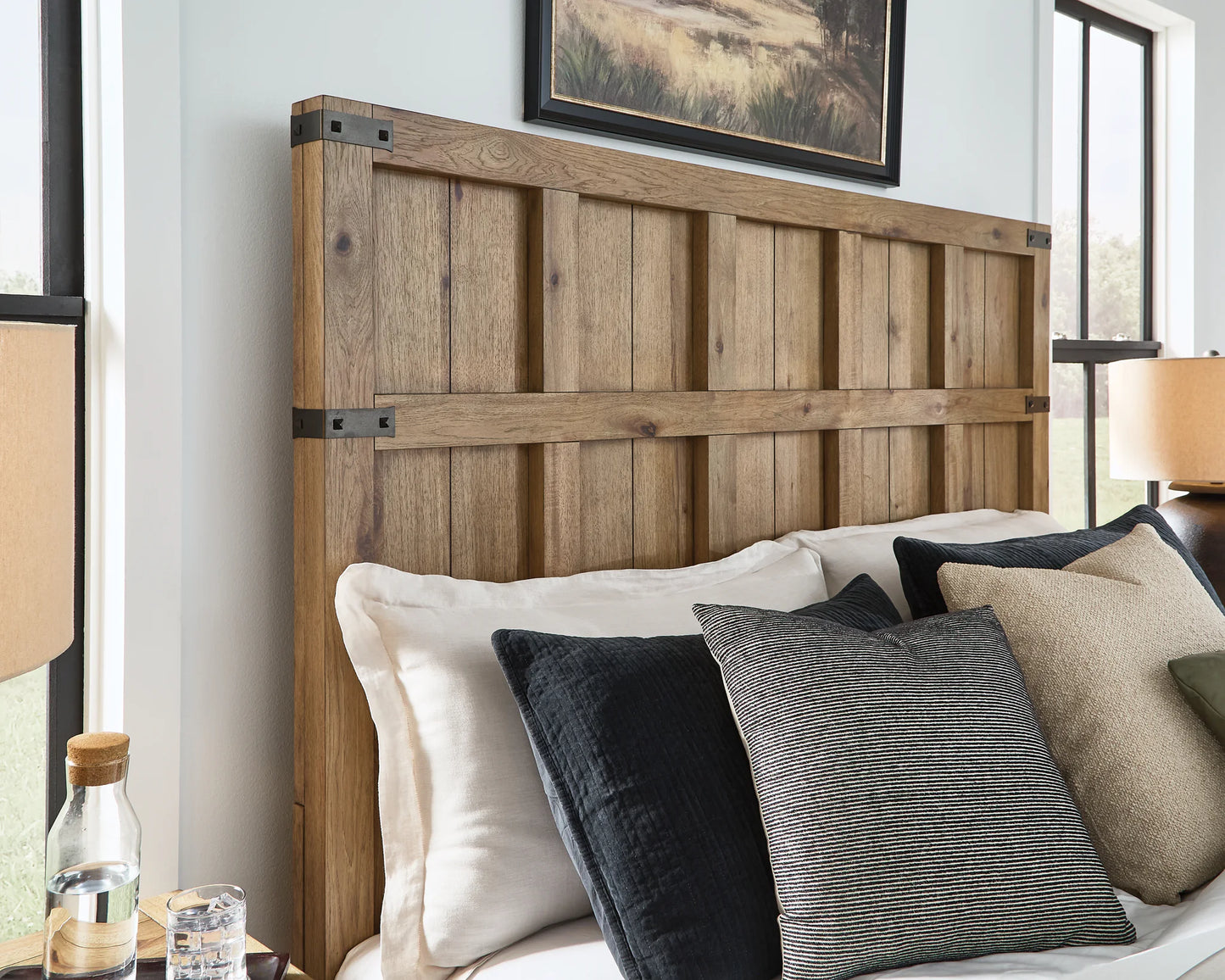 Ridgester - California King Panel Bed - Light Brown