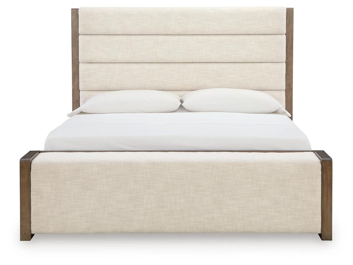 Marxmore - King Upholstered Storage Bed - Brown