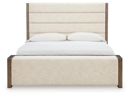 Marxmore - King Upholstered Storage Bed - Brown