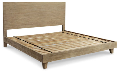 Michelia - Bisque - King Panel Bed