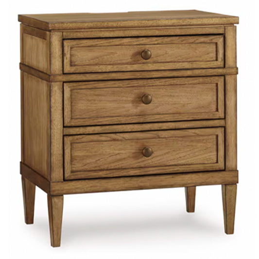 Sharlance - Brown - Three Drawer Night Stand