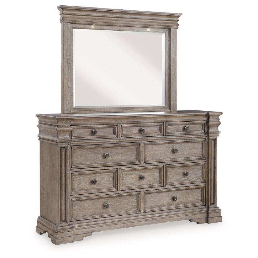 Blairhurst - Light Grayish Brown - Dresser And Mirror