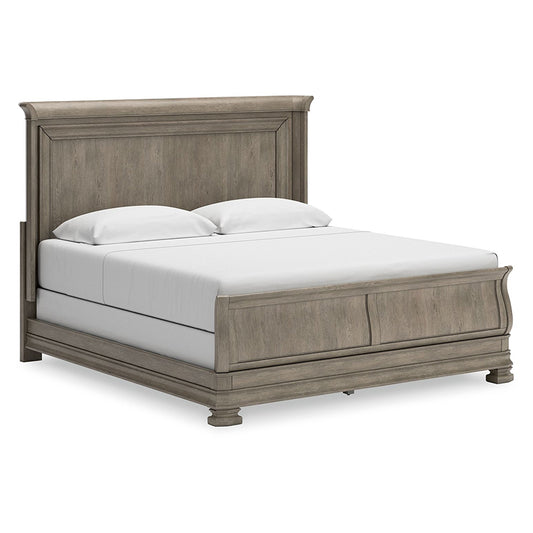 Lexorne - Gray - King Sleigh Bed