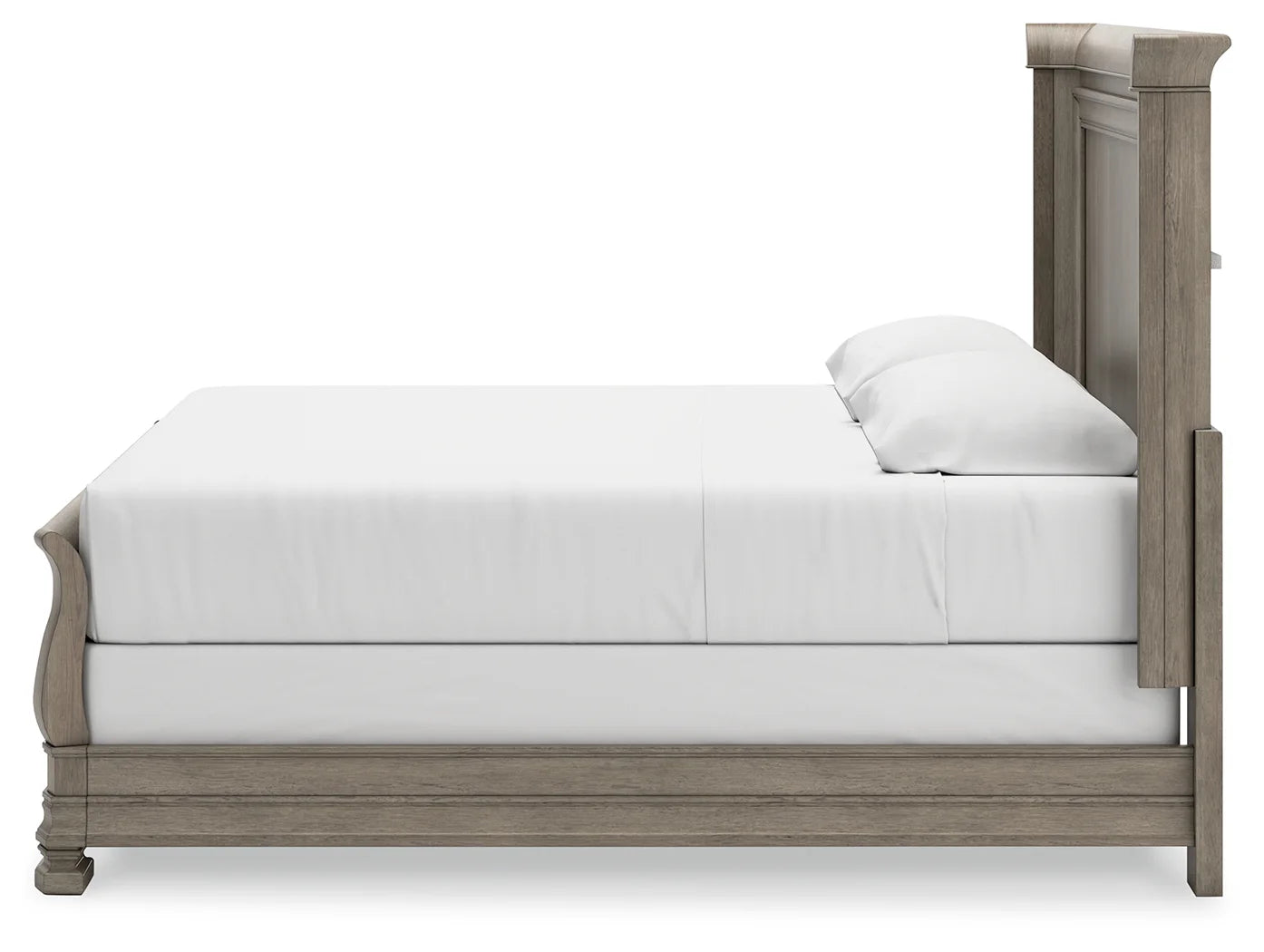 Lexorne - Gray - California King Sleigh Bed