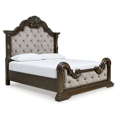 Maylee - Dark Brown - California King Upholstered Bed