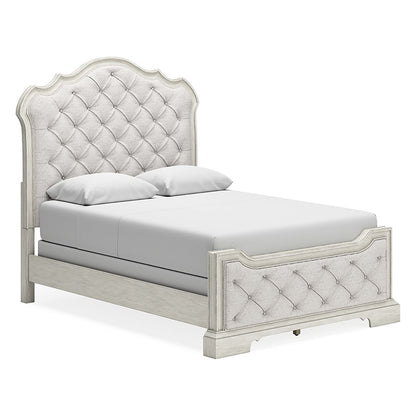 Arlendyne - Antique White - Queen Upholstered Bed