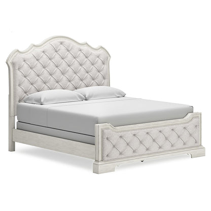 Arlendyne - Antique White - California King Upholstered Bed