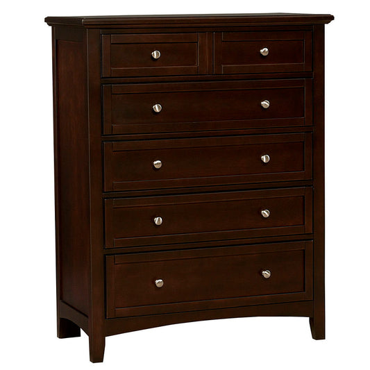 Bonanza - 5-Drawer Storage Chest - Merlot