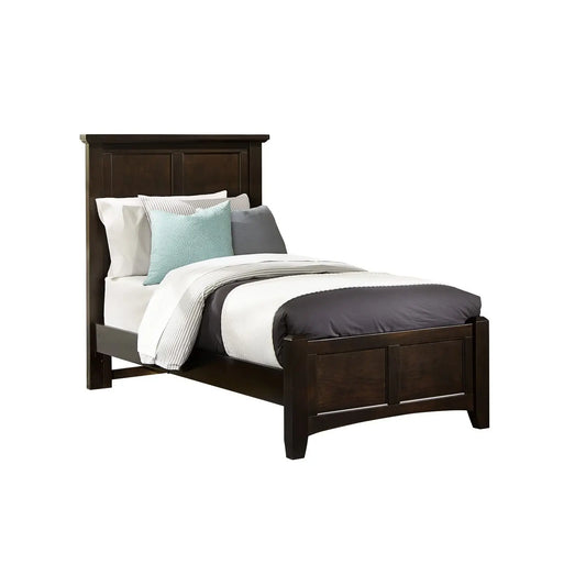 Bonanza - Twin Mansion Bed With Storage Footboard - Merlot