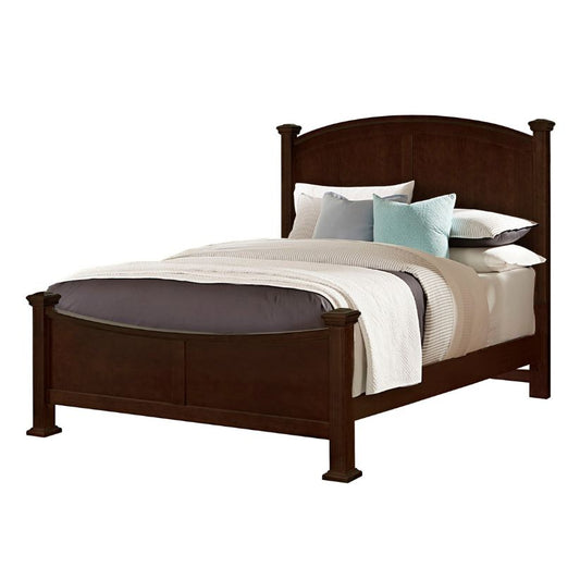 Bonanza - King Poster Bed - Merlot