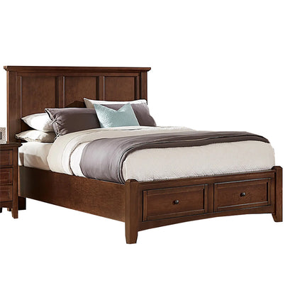 Bonanza - Full Mansion Bed With Storage Footboard - Cherry