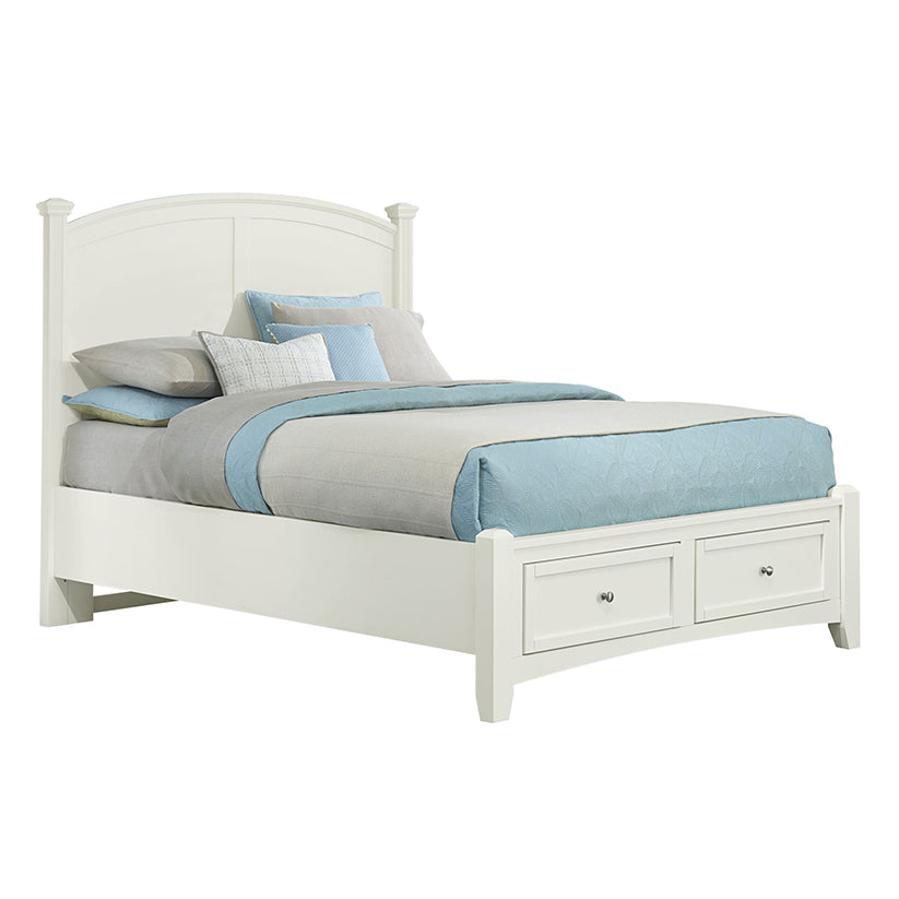 Bonanza - Queen Post Bed With Footboard Storage - White