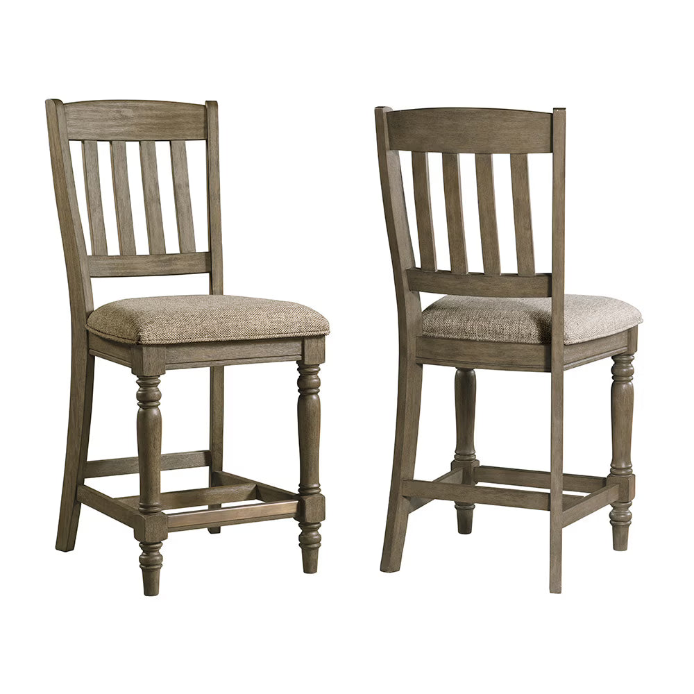 Balboa Park - Slat Stool - Roasted Oak