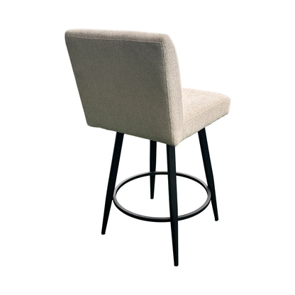 Metal Base Barstools - Barstool With Parsons Seat - Champagne