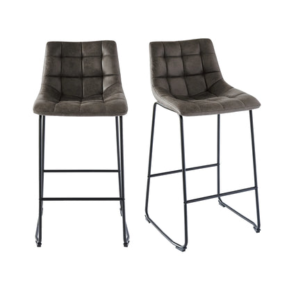 Seth - Bar Stool Set (Set of 2) - Gray