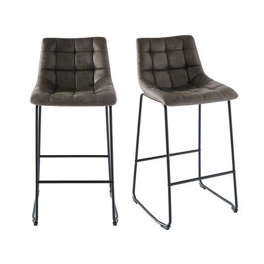 Seth - Bar Stool Set (Set of 2) - Gray