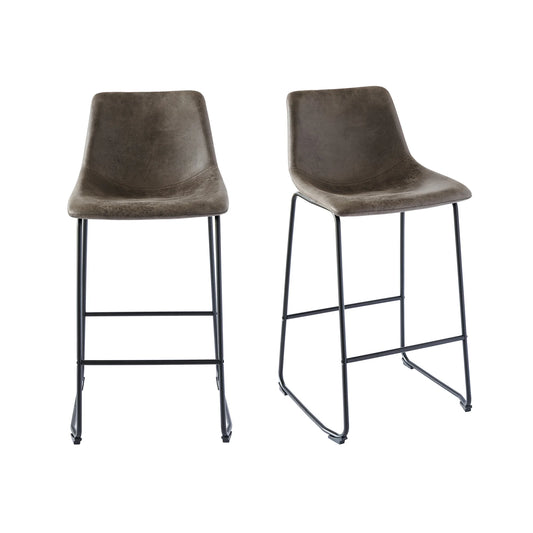 Wes - Bar Stool Set (Set of 2) - Gray