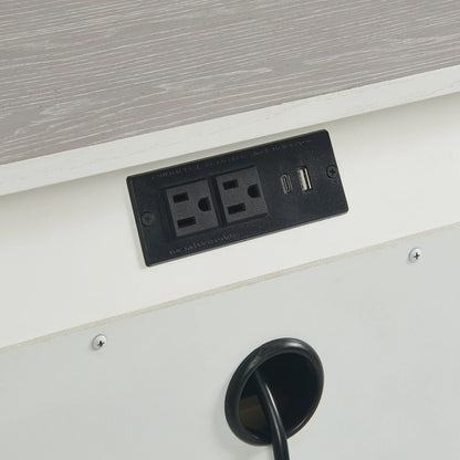 Bayside - Nightstand - Silver