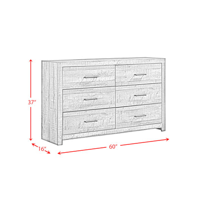 Bailey - 6-Drawer Dresser - Walnut