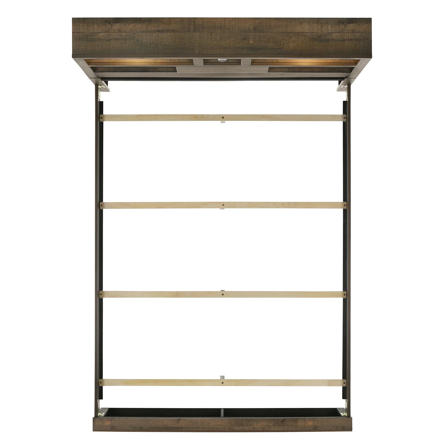 Bailey - King Bookcase Panel Bed With Bluetooth - Walnut