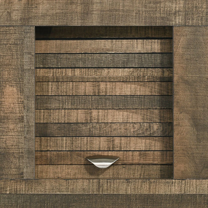 Bailey - King Bookcase Panel Bed With Bluetooth - Walnut