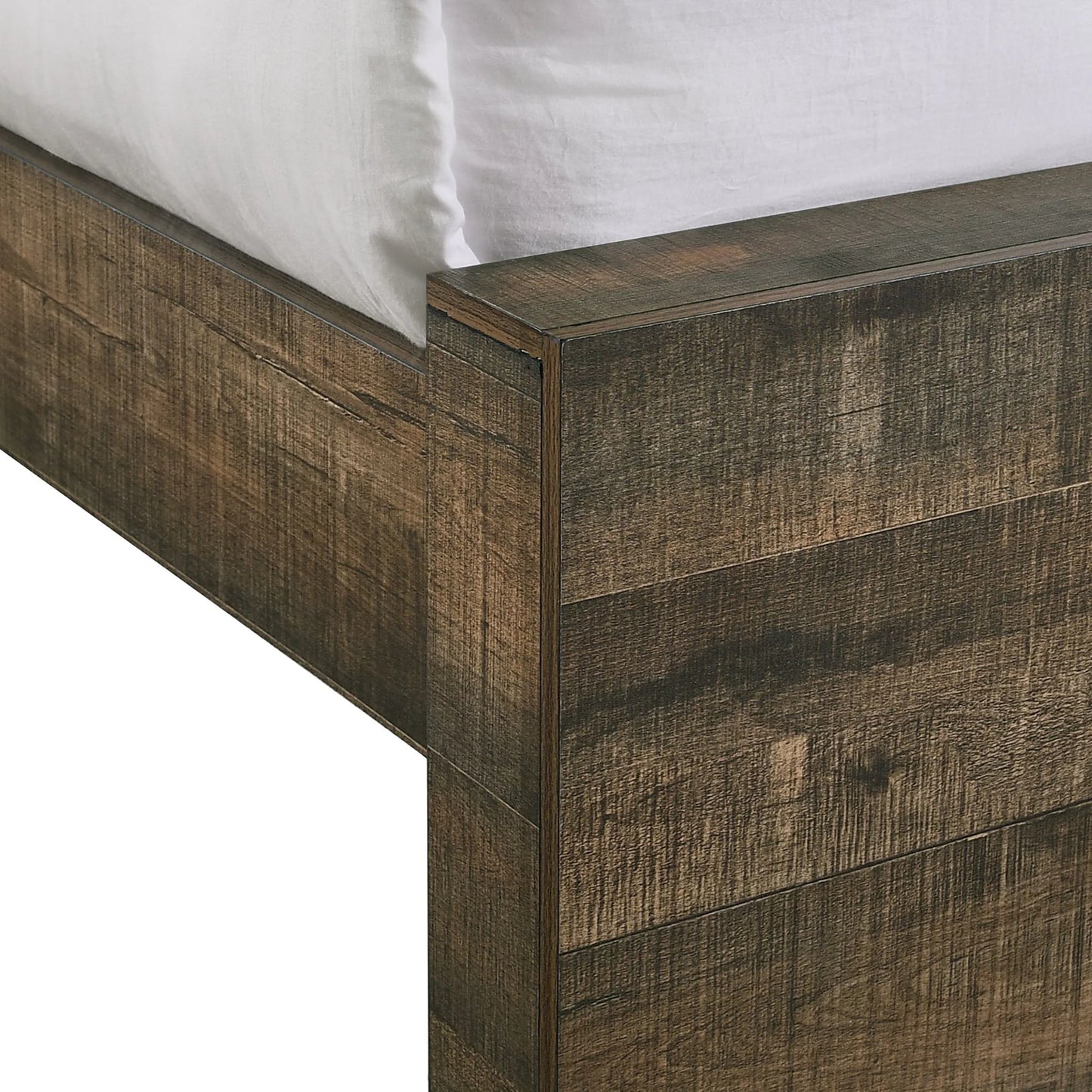 Bailey - King Bookcase Panel Bed With Bluetooth - Walnut