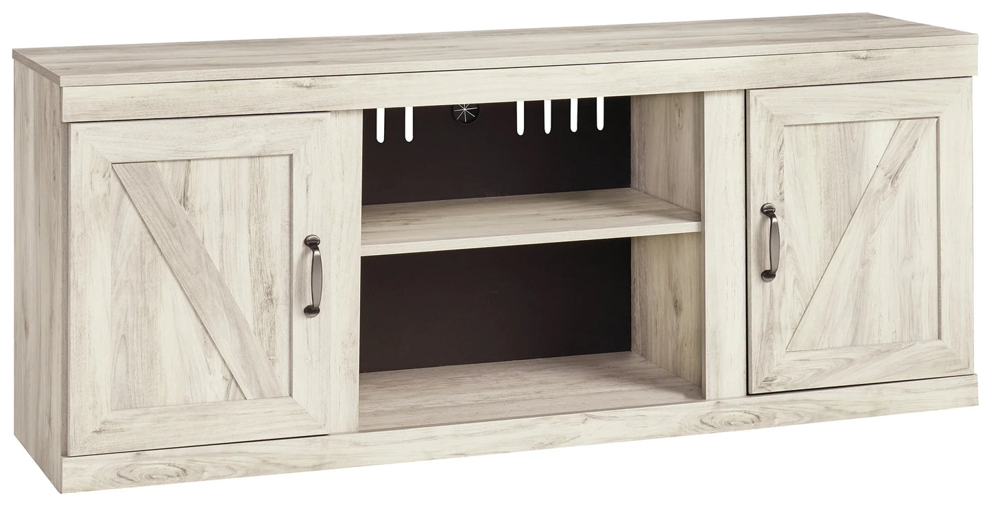 Bellaby - Whitewash - 4-Piece Entertainment Center 2