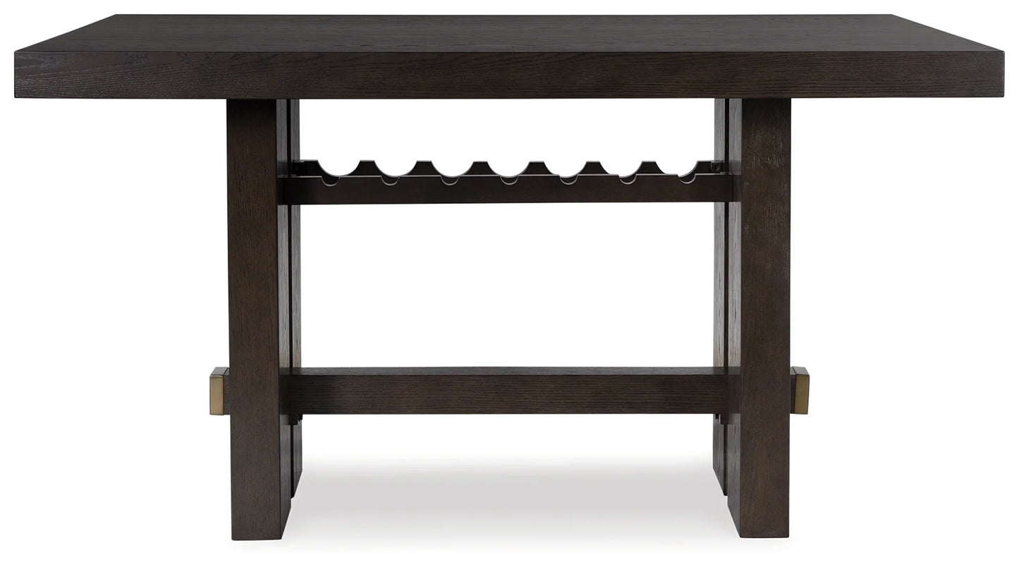 Burkhaus - Dark Brown - Rectangular Dining Room Counter Table 1