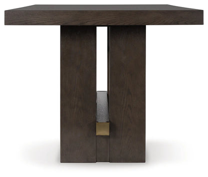 Burkhaus - Dark Brown - Rectangular Dining Room Counter Table 2