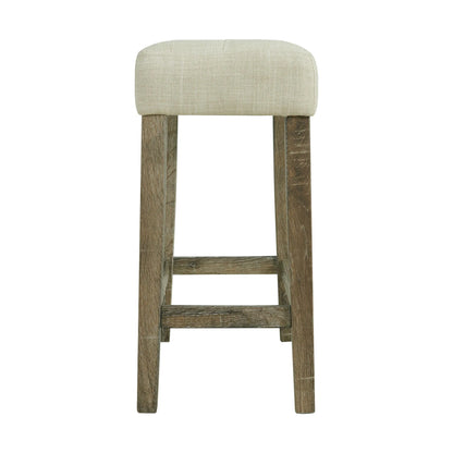Oak Lawn - Bar Table 3A Single Pack (Table + Three Stools) - Dark Brown / Beige