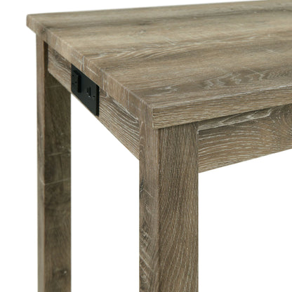 Oak Lawn - Bar Table 3A Single Pack (Table + Three Stools) - Dark Brown / Beige