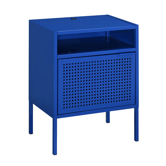 Ember - Blue Nightstand With Usb