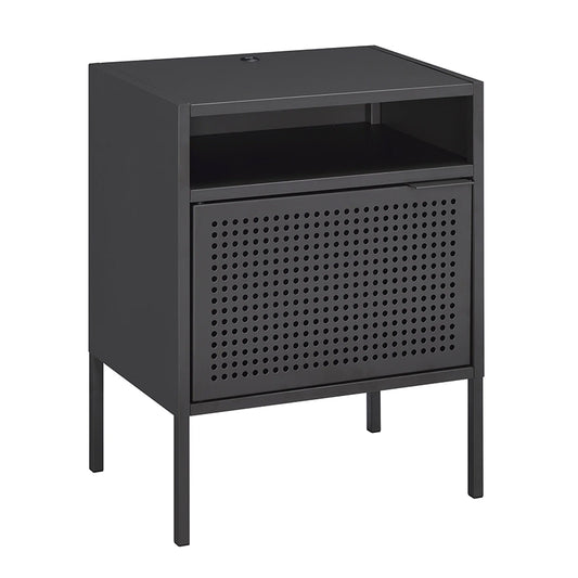 Ember - Gray Nightstand With Usb