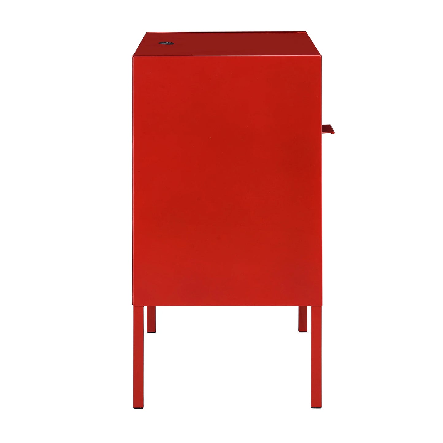 Ember - Red Nightstand With Usb
