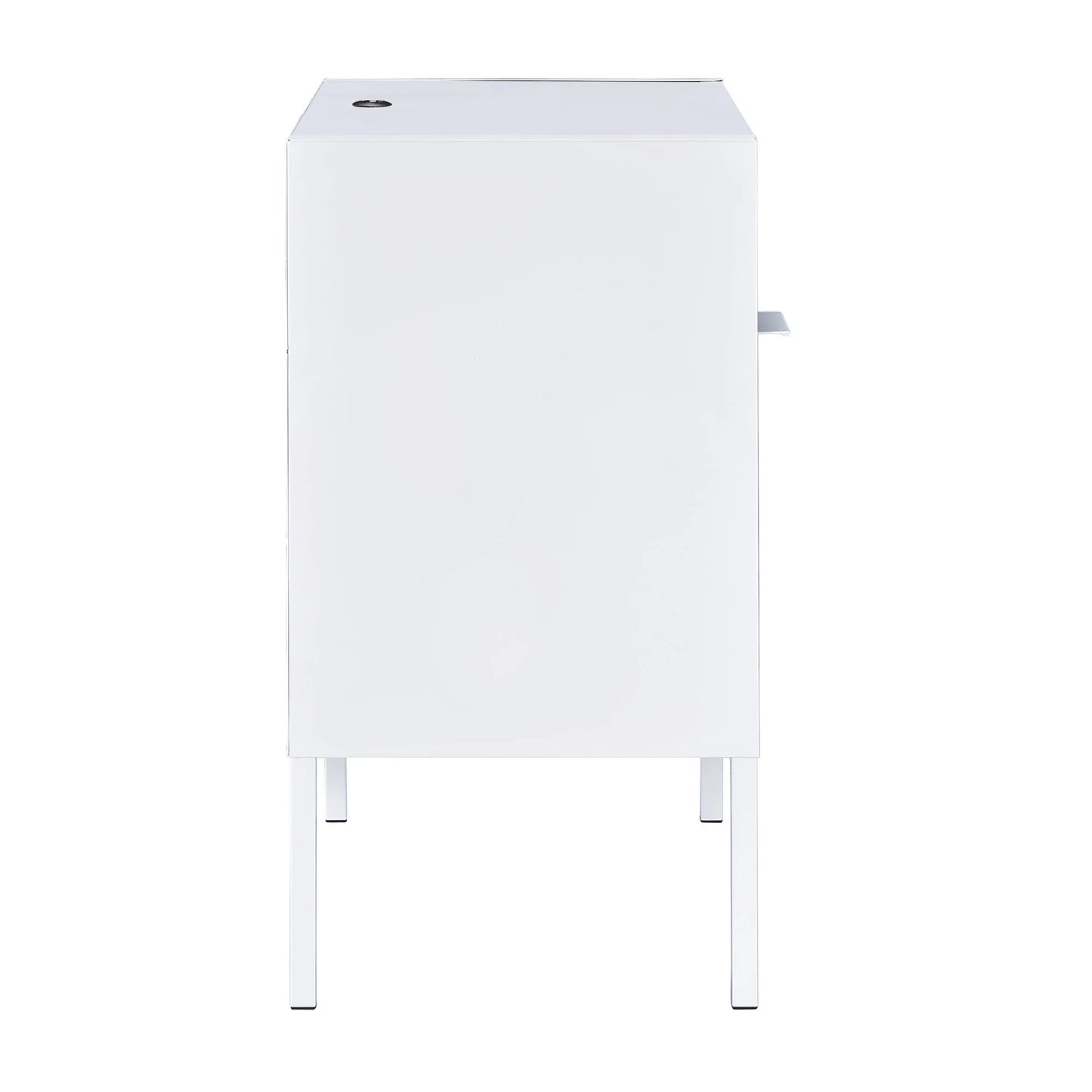 Ember - White Nightstand With Usb