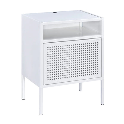 Ember - White Nightstand With Usb