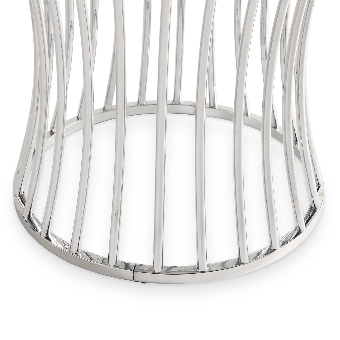 Emma - 3 Piece Occasional Table Set, Coffee Table & Two End Tables - Chrome