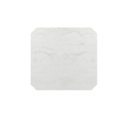 Francesca - White Marble Counter Height Dining Table