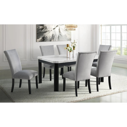 Francesca - White Marble Standard Height Dining Table