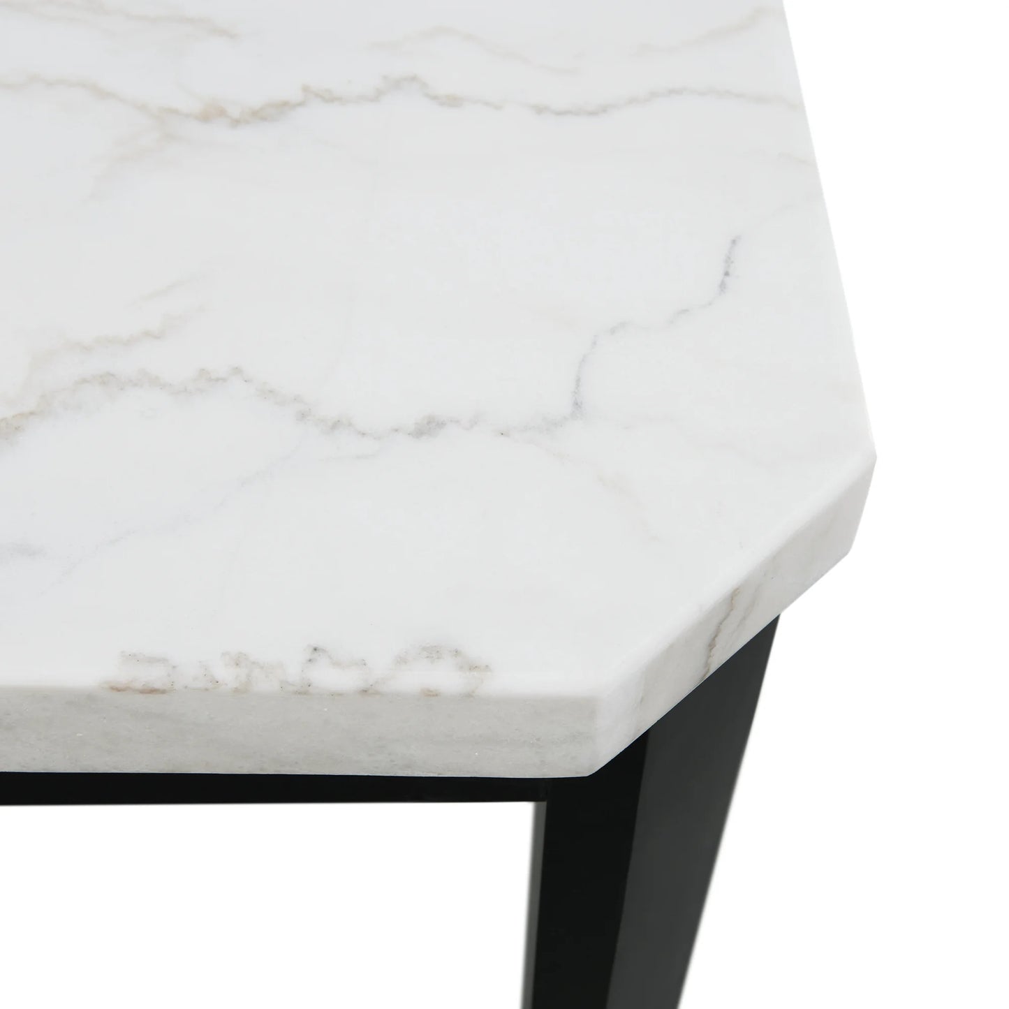 Francesca - White Marble Standard Height Dining Table