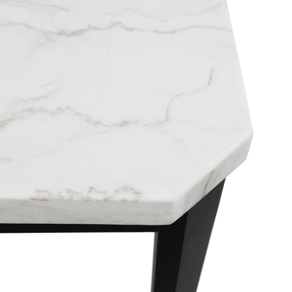 Francesca - White Marble Standard Height Dining Table