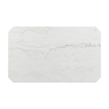 Francesca - White Marble Standard Height Dining Table