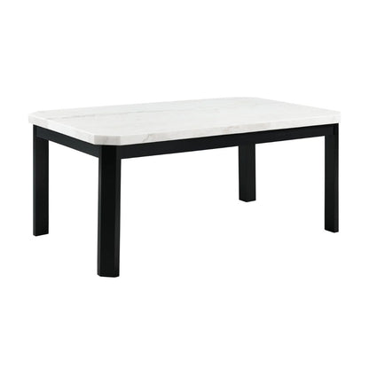 Francesca - White Marble Standard Height Dining Table
