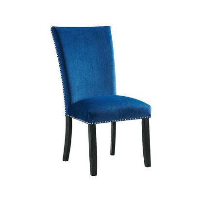Francesca - Velvet Side Chair (Set of 2) - Blue